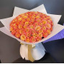 Букет из 101 персиковой розы