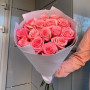 Букет из 15 розовых роз фото 2