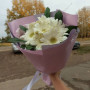 Букет из 7 белых гербер фото 3